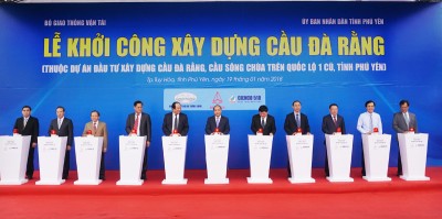 Khởi công xây dựng cầu Đà Rằng